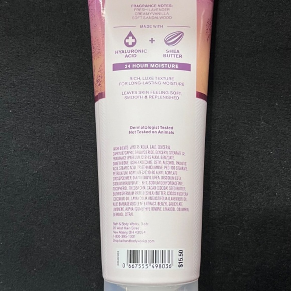 Bath & Body Works body cream - cozy sunday morning - Picture 2 of 2